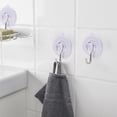 thumbnail image 3 of Heavy Duty Clear Plastic Suction Hooks, Set of 20, Multi-Purpose Suction Cup Hooks for Kitchen Bathroom Shower Wall Window Glass Door, 3 of 5
