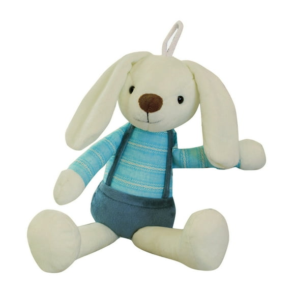 16" Bunny Stuffed Animal for Children, Plush Toy Doll -Wearing Cambridge Green Suspenders Pants,Suitable for Children Aged 3 to 10,Gift for Little Baby,Birthday, Easter,Christmas