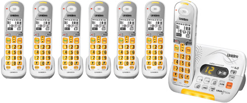 Uniden D3097-7 DECT 6.0 Amplified Phone with Backlit LCD & 6 Extra