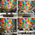 thumbnail image 6 of Peel and Stick Wallpaper Canvas Colorful umbrellas hanging out above old streets Timisoara city Modern Art Wall Mural Decor Self Adhesive and Removable 69in x 98in, 6 of 6