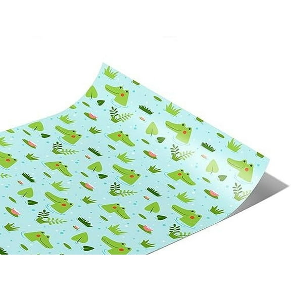 Rwraps Reptile Swamp Life Gloss Vinyl Film Wrap 59in x 1ft Vinyl Vehicle Car Film Sheet Roll