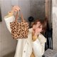 thumbnail image 2 of Bolso Bento de pana para mujer, bolsa de almacenamiento de almuerzo con animales (leopardo albaricoque) Tmvgtek Oficina Multiescena Multifunción, 2 of 9