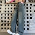 thumbnail image 6 of LWNYDPLSD Girls Baggy Jeans Straight Wide Leg Casual Denim Pants for Kids Y2k Distressed Vintage Denim Jeans Fashion Streetwear for Teens Girl, 6 of 6