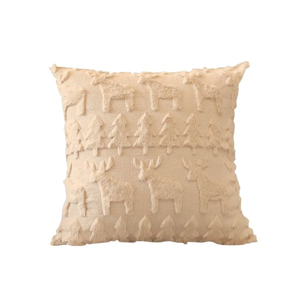 Tapas de Almohada de Navidad Decoración de Navidad Colorida Almohada Impresa Decoración de Vacaciones Almohada de Navidad Casa Ocio Moda Impresa Tapas de Almohada Tirar Tapas de Almohada