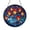 Acrylic 3.5 Inch, variant on Decorative Floating Lantern Night Landscape Stained Glass Style Suncatcher Window Hanging Art, Colorful Sky Cloud Glass Panel Ornament, Round Sun Catcher Window Decor for Living Room Home