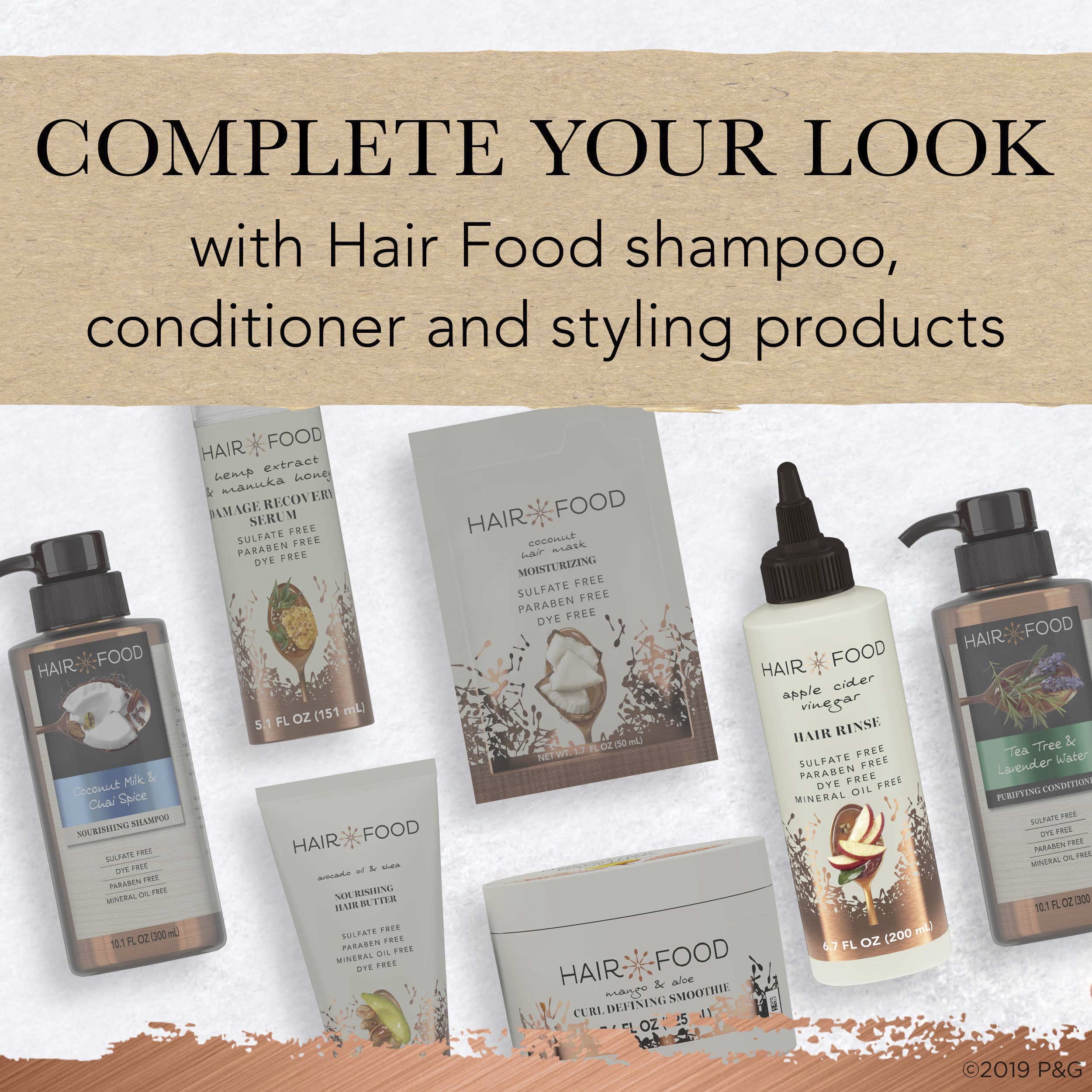 Hair Food Apple Cider Vinegar Rinse, Sulfate Free, 6.4 oz