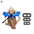 thumbnail image 3 of Shenmeida Adjustable Lizard Leash Bearded Dragon Anti-Bite Wings Harness Faux Leather Wings Safety Walking Leash, 3 of 6