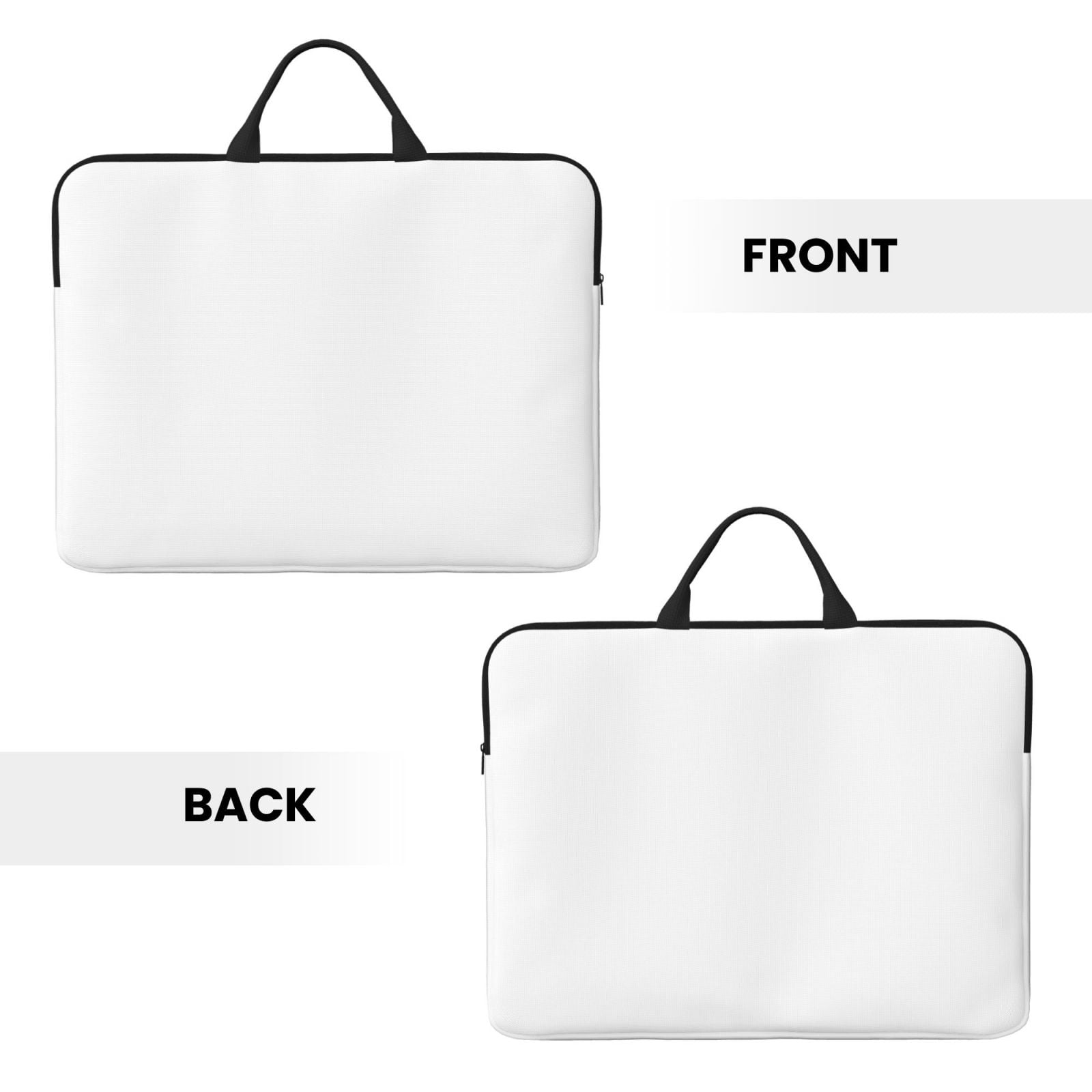 Laptop Sleeve Bag For Women Men 14inch Waterproof Durable Protective Computer Carrying Cover Handle Laptop Case Bag White