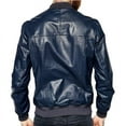 thumbnail image 2 of Men's Stylish Bomber Black 100% Genuine Lambskin Leather Lightweight Soft Satin lining Jackets for Men - XS Size, 2 of 3