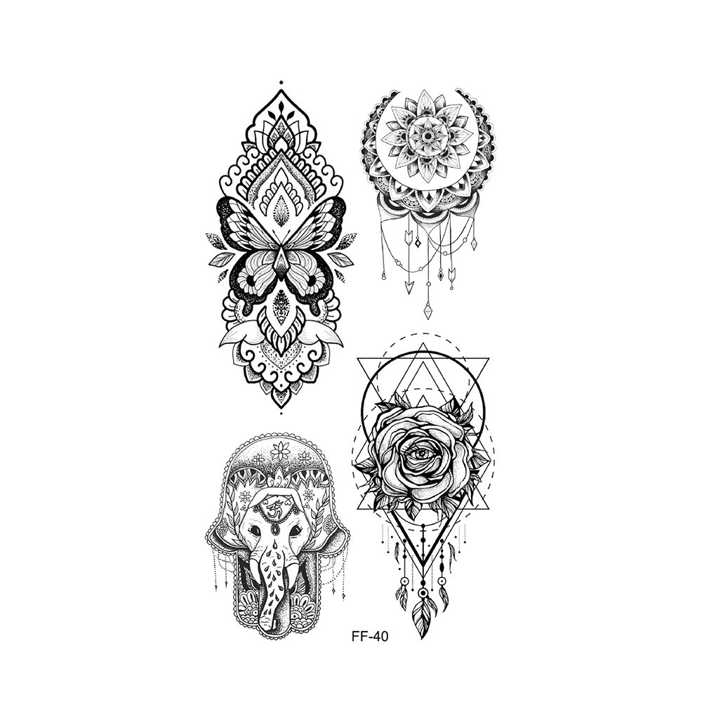 Waterproof Charming Adult Beauty Decal Disposable Temporary Tattoo