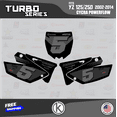 thumbnail image 3 of Kalair GFX Graphics Kit for Yamaha YZ250 CYCRA POWERFLOW RESTYLED (2002-2014) Turbo Series, 3 of 5