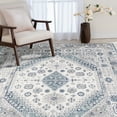thumbnail image 3 of Loomaknoti Sientan Veati 3' x 5' Oriental Indoor Accent Rug , Cream, 3 of 6