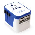 thumbnail image 1 of Adaptador de viaje Ceptics Universal World Power con 4 puertos USB, 1 of 6