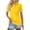 Yellow #27, variant on Summer Tops for Women Short Sleeve Polo Shirts Buttons Collared Wicking Tops Quick Dry Casual Golf Shirt with Chest Pocket