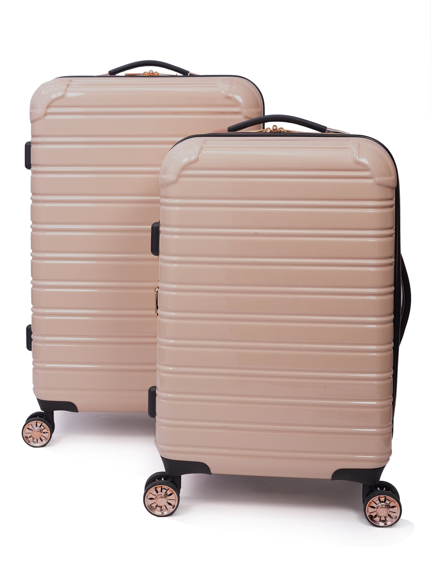 blush luggage set