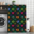 thumbnail image 3 of Peel and Stick Wallpaper Contact Paper Colorful Checkered Removable Christmas Backdrop Decor Snowflakes Self Adhesive and Removable 24in x 118in, 3 of 8