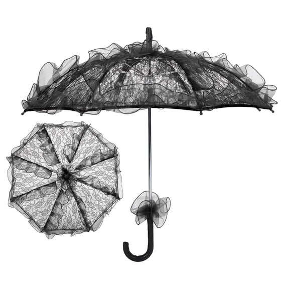 Sombrilla De Tela De Encaje, Paraguas único, Plegable, Elegante, Suministros De Fotografía De Boda, Cinta, Artesanía Decorativa Para Fiesta