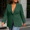 thumbnail image 6 of Lepsheexh Womens Blazers Dressy Casual Long Sleeve Solid Color Suit Jackets Classic Open Front Single Button Fall Winter Blazers, 6 of 7