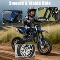 thumbnail image 3 of solautey Mini Kid Dirt Bike, 49CC 2-Stroke Gas Powered Off-Road Motorcycle with Disc Brakes & Shock Absorber, 25 MPH Max Speed for Youth & Teens, Max Load 330 LBS, 3 of 9
