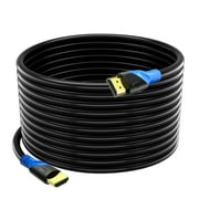 4K HDMI Cable 50FT, High Speed HDMI Cables (HDMI 2.0,18Gbps), Gold Plated Connectors, Video 4K, FullHD1080p 3DArc Compatible with UHD TV Monitor Laptop Xbox PS4/PS5 Ect