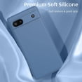 thumbnail image 6 of Google Pixel 6A Case, Slim Soft Anti-Scratch Microfiber Lining Full-Body Protective Phone Case for Pixel 6A (Blue), 6 of 6