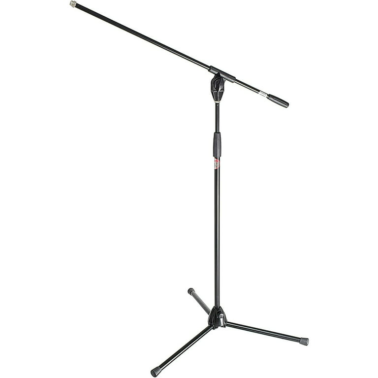 Peak Music Microphone Stand, Adjustable Tripod Mic Stand w/ Boom Arm 