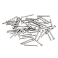 thumbnail image 1 of Unique Bargains M1.2x0.25x10mm 50Pack Metal Flat Round Head Screws Phillips Drive Machine Bolt, 1 of 5