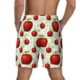 thumbnail image 4 of Balery Fruit Apples Mens Swim Trunks Swim Shorts for Men Quick Dry Inseam Beach Shorts with Compression Liner Pocket-X-Large, 4 of 9