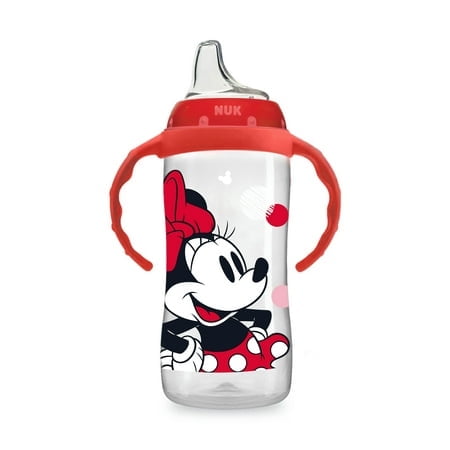 NUK Disney Learner Cup, Minnie Mouse 10 oz Soft Spout Sippy Cup, 12+ Months, Unisex