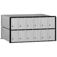 thumbnail image 1 of Salsbury Industries 2212 Aluminum Mailbox, 12 Doors, Rack Ladder System, Aluminum with Black Trim, 1 of 4