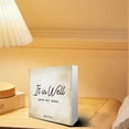 thumbnail image 3 of Zomyto 7x7 In Inspirational Bible Verse It Is Well With My Soul Wooden Box Sign Psalm 62:5 Scripture Desk Decor, 3 of 7