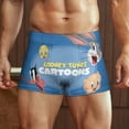 thumbnail image 2 of Looney Tunes Cartoons Mens Boxer Briefs Active Stretch Breathable Underwear, Comfortable Gym Boxer Briefs, 2 of 7