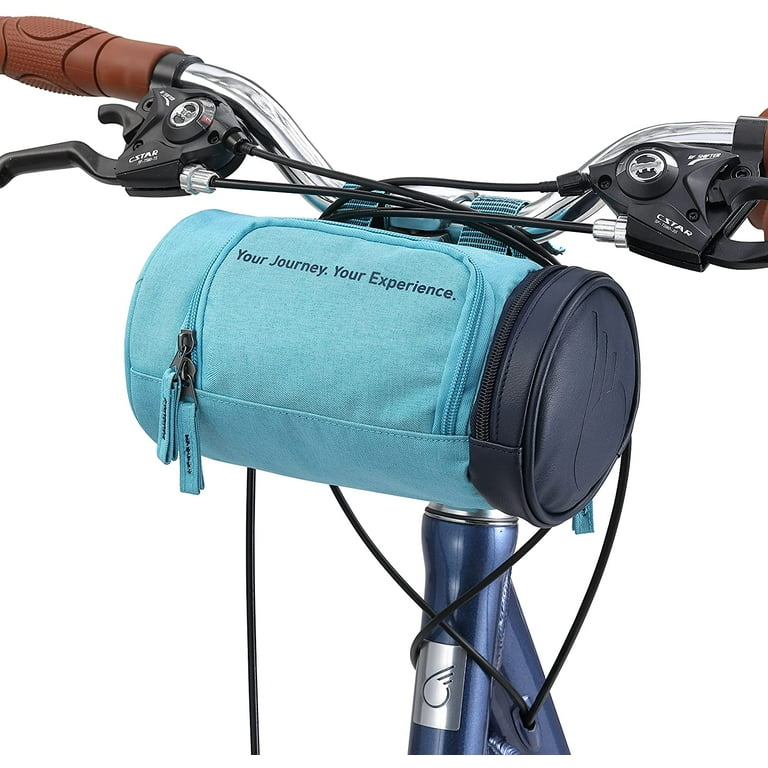 sixthreezero Bike Handlebar Bag Waterproof Bicycle Front Roll Bag Light Blue