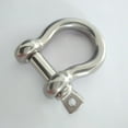 thumbnail image 3 of 2pcs 304 Stainless Steel Bow Shackle M5 Screw Pin Anchor Shackle Heavy Duty for Rigging, 3 of 8