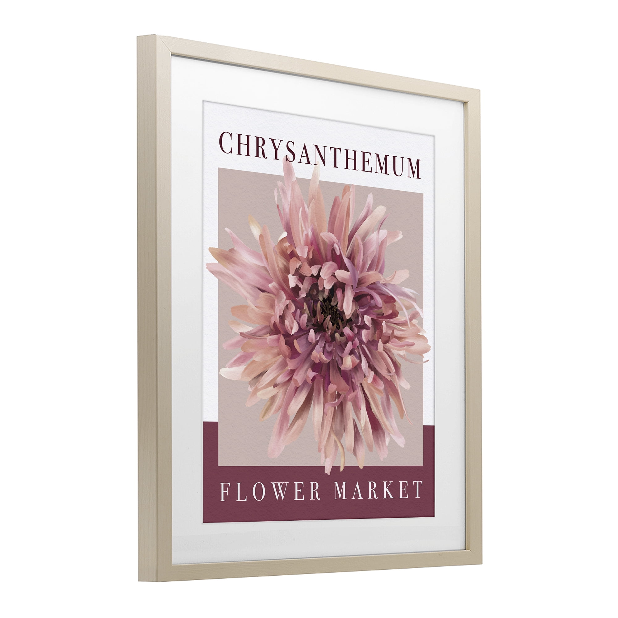Stupell Industries Chrysanthemum Flower Market Birch Framed Print Under Glass, design by Jennifer Stith