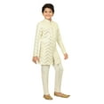 thumbnail image 5 of Ahhaaaa Kids Ethnic Silk Blend Zari Work Indo-Western Sherwani Set for Boys, 5 of 12