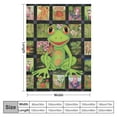 thumbnail image 4 of Nawypu Frog Blanket Super Soft Throw Blankets Flannel Lightweight Plush Fuzzy Cozy Soft Bed Throws for Sofa Bed Deco Gifts. (Frog), 4 of 6