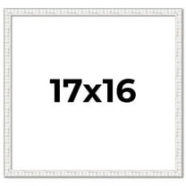 17x16 Frame White Real Wood Picture Frame Width 0.75 inches | Interior Frame Depth 0.5 inches |