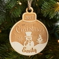 thumbnail image 2 of Personalized Wood Ornament - My First Christmas Ornament, 2 of 2