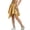 Gold, variant on Girls Skirt Knee Length Elastic Waist Pleated Pattern Cotton Blend Skirt 7-8 Years