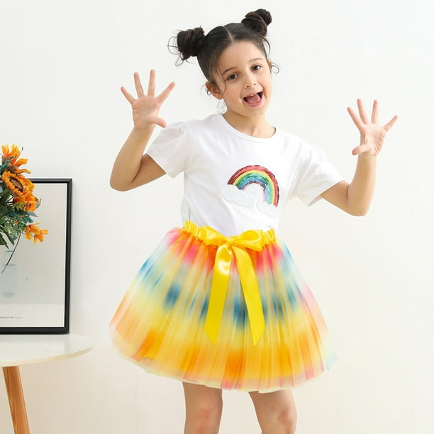 Faldas Para Niñas Falda Tutú Para Niños Pequeños Traje De Baile De
