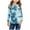 Blue, variant on Girls Graphic T shirt Long Sleeve Tie Dye Shirts Cute Crewnecks Tops Dressy Casual Blouses Clothes Multicolor 4 Years