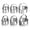 6 PCS Biscuit Cutters, variant on Round Biscuit Cutters with Handle, Stainless Steel Baking Essential Tool for Effortless Circle Cookie Shaping,Pastry,Cake Decoration Creation Cut for Dumpling,Scone, Donut-3 Pcs