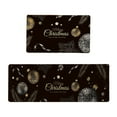 thumbnail image 1 of Non Kitchen Mat Set - 2 Piece Merry Christmas Snowman Doormat Runner Rug for Indoor Floor Mat Area Carpet, 1 of 6