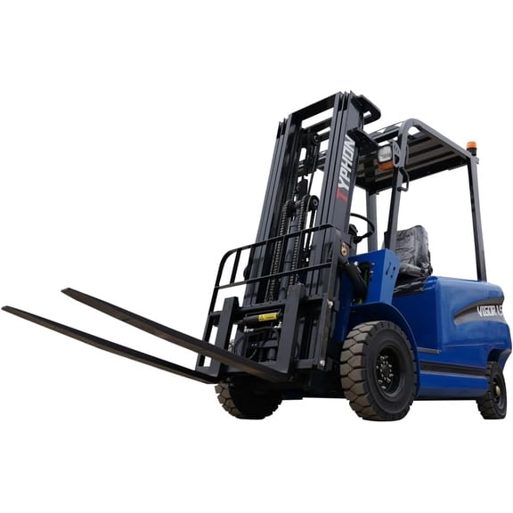 New 2025 TYPHON Vigor 1.5 Blue Electric Forklift 1.5 Ton Lifter Lift Truck Jitney Hi-Lo