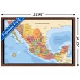 thumbnail image 2 of Map - Mexico Wall Poster, 22.375" x 34" Framed, 2 of 4