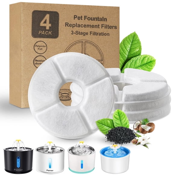 Filtros para Fuentes Parner Cuatro Paquetes para Gatos y Perros