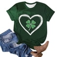 thumbnail image 7 of Levmjia Womens T Shirt St Patricks Day Short Sleeve Crew Neck Casual Versatile Top Soft Breathable Polyester Loose Fit Graphic Tee, 7 of 7