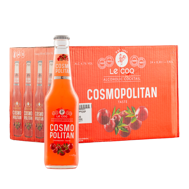 Caja Bebida Le Coq Cosmopolitan 330 Ml C/24 Pzas Le Coq Bebida Alcohólica Preparada
