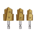 thumbnail image 1 of Broca Escalonada De Elevación Ppr Brocas Para Taladro 3pcs DORADO PLATA, 1 of 5
